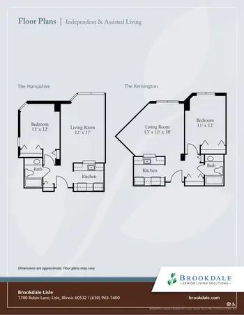 Floorplan of Brookdale Lisle, Assisted Living, Nursing Home, Independent Living, CCRC, Lisle, IL 7