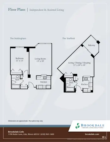 Floorplan of Brookdale Lisle, Assisted Living, Nursing Home, Independent Living, CCRC, Lisle, IL 8