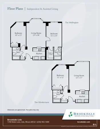 Floorplan of Brookdale Lisle, Assisted Living, Nursing Home, Independent Living, CCRC, Lisle, IL 9
