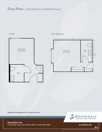 Floorplan of Brookdale Lisle, Assisted Living, Nursing Home, Independent Living, CCRC, Lisle, IL 10