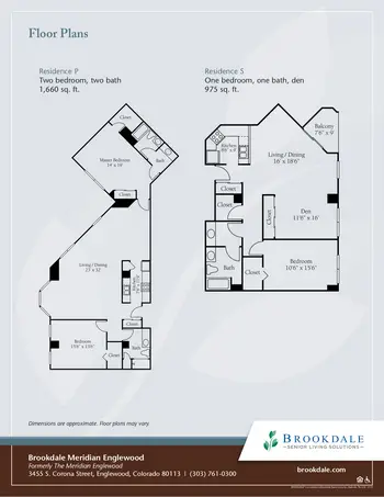 Floorplan of Brookdale Meridian Englewood, Assisted Living, Nursing Home, Independent Living, CCRC, Englewood, CO 8