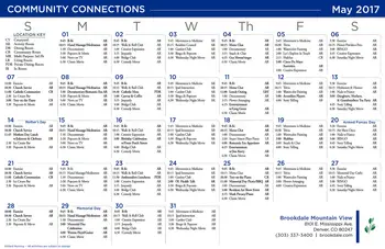 Activity Calendar of The Courtyards at Mountain View, Assisted Living, Nursing Home, Independent Living, CCRC, Denver, CO 3