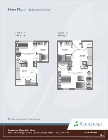 Floorplan of The Courtyards at Mountain View, Assisted Living, Nursing Home, Independent Living, CCRC, Denver, CO 6