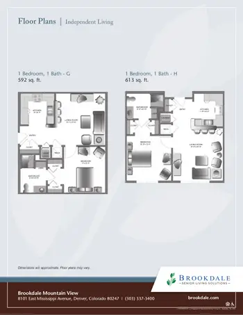 Floorplan of The Courtyards at Mountain View, Assisted Living, Nursing Home, Independent Living, CCRC, Denver, CO 9