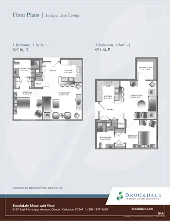 Floorplan of The Courtyards at Mountain View, Assisted Living, Nursing Home, Independent Living, CCRC, Denver, CO 10