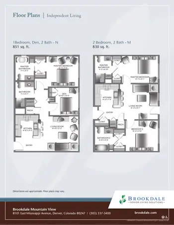Floorplan of The Courtyards at Mountain View, Assisted Living, Nursing Home, Independent Living, CCRC, Denver, CO 12