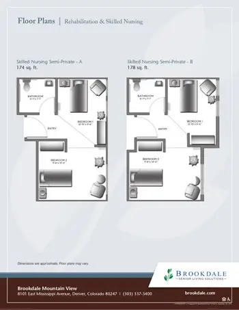 Floorplan of The Courtyards at Mountain View, Assisted Living, Nursing Home, Independent Living, CCRC, Denver, CO 13
