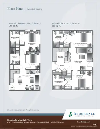 Floorplan of The Courtyards at Mountain View, Assisted Living, Nursing Home, Independent Living, CCRC, Denver, CO 19