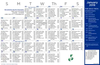 Activity Calendar of North Chandler Place, Assisted Living, Nursing Home, Independent Living, CCRC, Chandler, AZ 7