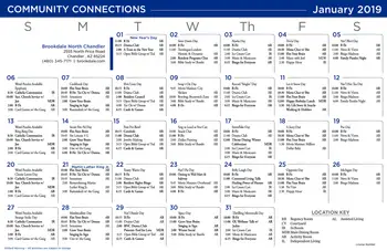 Activity Calendar of North Chandler Place, Assisted Living, Nursing Home, Independent Living, CCRC, Chandler, AZ 15