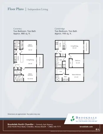 Floorplan of North Chandler Place, Assisted Living, Nursing Home, Independent Living, CCRC, Chandler, AZ 2