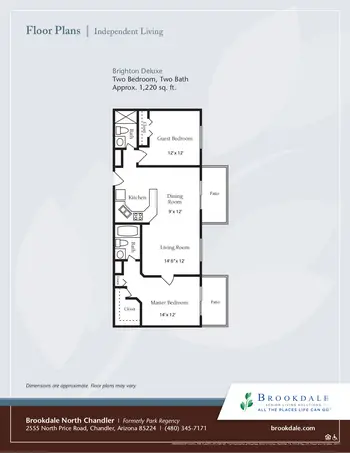 Floorplan of North Chandler Place, Assisted Living, Nursing Home, Independent Living, CCRC, Chandler, AZ 3