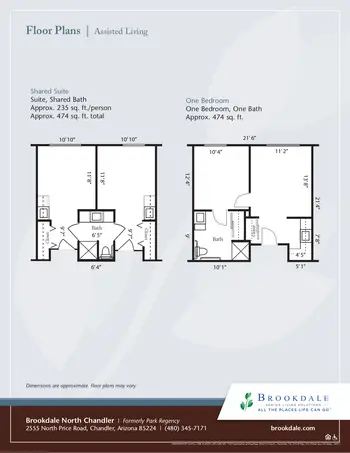 Floorplan of North Chandler Place, Assisted Living, Nursing Home, Independent Living, CCRC, Chandler, AZ 5