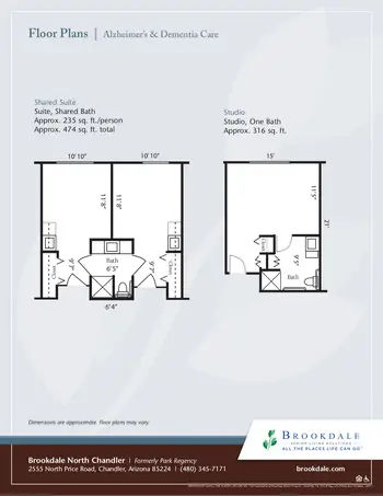 Floorplan of North Chandler Place, Assisted Living, Nursing Home, Independent Living, CCRC, Chandler, AZ 6