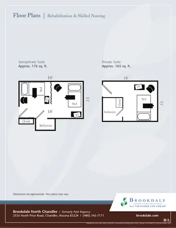 Floorplan of North Chandler Place, Assisted Living, Nursing Home, Independent Living, CCRC, Chandler, AZ 7