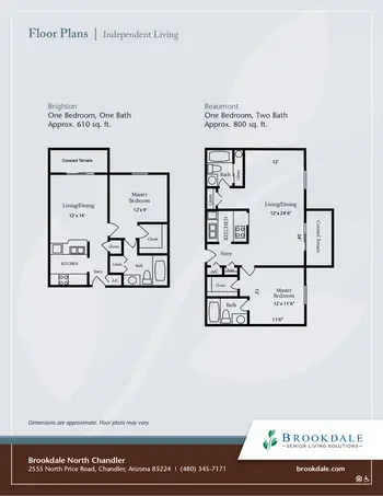 Floorplan of North Chandler Place, Assisted Living, Nursing Home, Independent Living, CCRC, Chandler, AZ 9