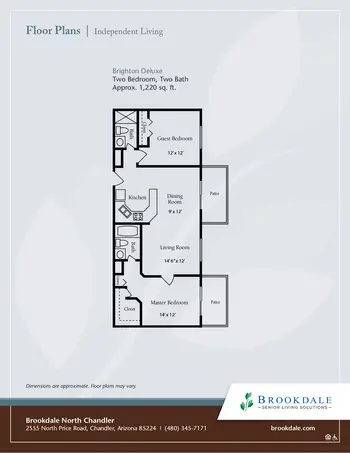 Floorplan of North Chandler Place, Assisted Living, Nursing Home, Independent Living, CCRC, Chandler, AZ 11