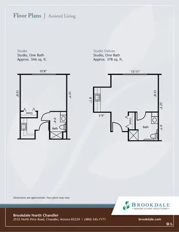 Floorplan of North Chandler Place, Assisted Living, Nursing Home, Independent Living, CCRC, Chandler, AZ 12