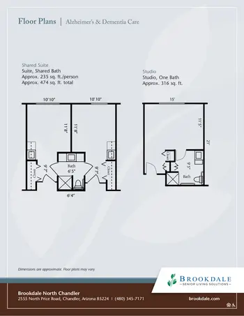 Floorplan of North Chandler Place, Assisted Living, Nursing Home, Independent Living, CCRC, Chandler, AZ 14