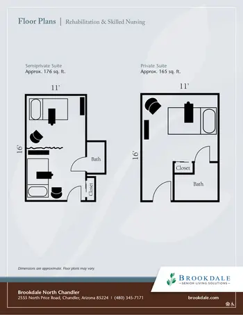 Floorplan of North Chandler Place, Assisted Living, Nursing Home, Independent Living, CCRC, Chandler, AZ 15