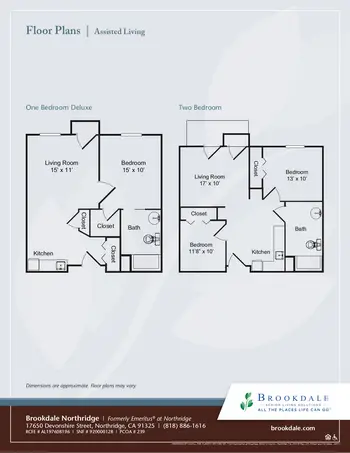 Floorplan of Brookdale Northridge, Assisted Living, Nursing Home, Independent Living, CCRC, Northridge, CA 5