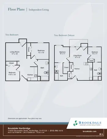 Floorplan of Brookdale Northridge, Assisted Living, Nursing Home, Independent Living, CCRC, Northridge, CA 8