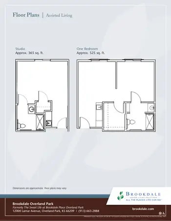 Floorplan of Brookdale Overland Park, Assisted Living, Nursing Home, Independent Living, CCRC, Overland Park, KS 1