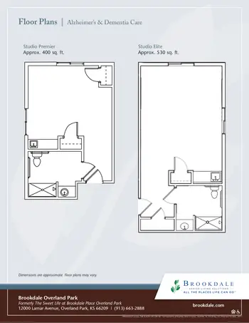 Floorplan of Brookdale Overland Park, Assisted Living, Nursing Home, Independent Living, CCRC, Overland Park, KS 4