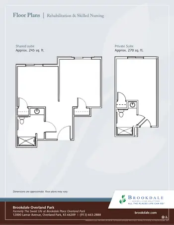 Floorplan of Brookdale Overland Park, Assisted Living, Nursing Home, Independent Living, CCRC, Overland Park, KS 5