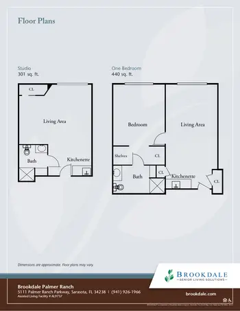 Floorplan of Brookdale Palmer Ranch, Assisted Living, Nursing Home, Independent Living, CCRC, Sarasota, FL 3