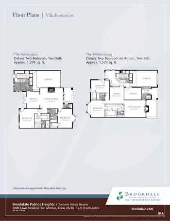 Floorplan of The Healthcare Center at Patriot Heights, Assisted Living, Nursing Home, Independent Living, CCRC, San Antonio, TX 2
