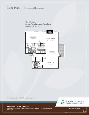 Floorplan of The Healthcare Center at Patriot Heights, Assisted Living, Nursing Home, Independent Living, CCRC, San Antonio, TX 10