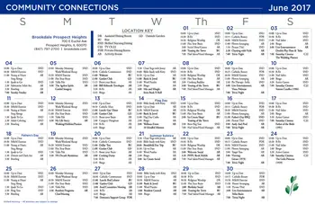 Activity Calendar of Brookdale Prospect Heights, Assisted Living, Nursing Home, Independent Living, CCRC, Prospect Heights, IL 9