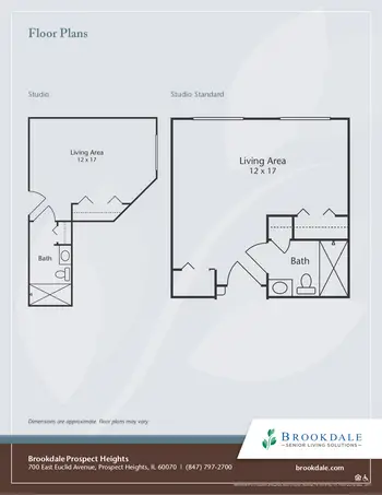Floorplan of Brookdale Prospect Heights, Assisted Living, Nursing Home, Independent Living, CCRC, Prospect Heights, IL 1