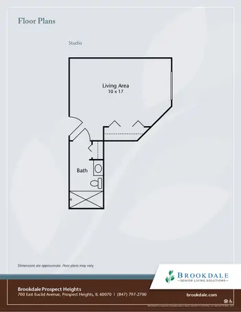 Floorplan of Brookdale Prospect Heights, Assisted Living, Nursing Home, Independent Living, CCRC, Prospect Heights, IL 3