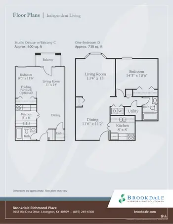 Floorplan of Richmond Place, Assisted Living, Nursing Home, Independent Living, CCRC, Lexington, KY 6