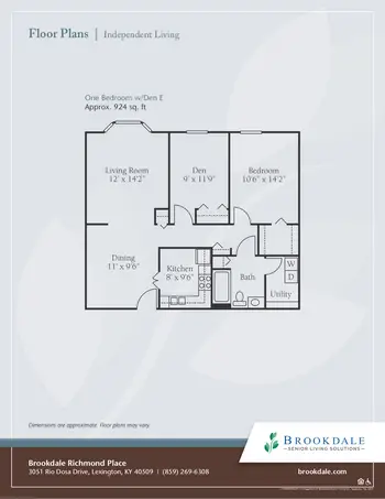 Floorplan of Richmond Place, Assisted Living, Nursing Home, Independent Living, CCRC, Lexington, KY 7