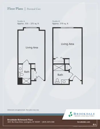 Floorplan of Richmond Place, Assisted Living, Nursing Home, Independent Living, CCRC, Lexington, KY 9