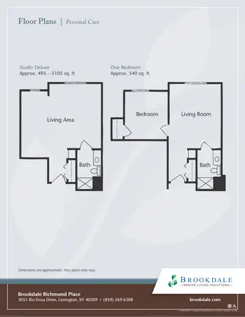 Floorplan of Richmond Place, Assisted Living, Nursing Home, Independent Living, CCRC, Lexington, KY 10