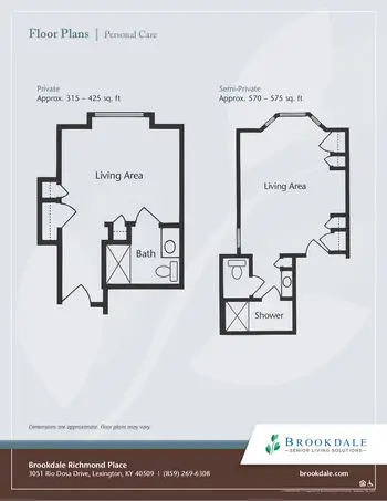 Floorplan of Richmond Place, Assisted Living, Nursing Home, Independent Living, CCRC, Lexington, KY 11