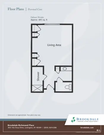 Floorplan of Richmond Place, Assisted Living, Nursing Home, Independent Living, CCRC, Lexington, KY 12