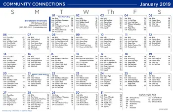 Activity Calendar of Brookdale Riverwalk, Assisted Living, Nursing Home, Independent Living, CCRC, Bakersfield, CA 3