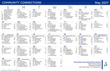 Activity Calendar of Brookdale Rosehill, Assisted Living, Nursing Home, Independent Living, CCRC, Shawnee, KS 5