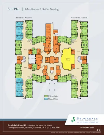 Floorplan of Brookdale Rosehill, Assisted Living, Nursing Home, Independent Living, CCRC, Shawnee, KS 4