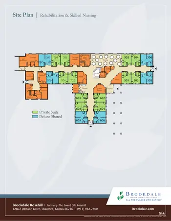 Floorplan of Brookdale Rosehill, Assisted Living, Nursing Home, Independent Living, CCRC, Shawnee, KS 5