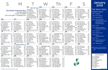 Activity Calendar of Brookdale Sakonnet Bay, Assisted Living, Nursing Home, Independent Living, CCRC, Tiverton, RI 3