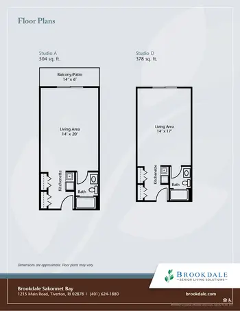 Floorplan of Brookdale Sakonnet Bay, Assisted Living, Nursing Home, Independent Living, CCRC, Tiverton, RI 6