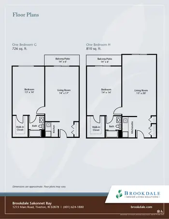 Floorplan of Brookdale Sakonnet Bay, Assisted Living, Nursing Home, Independent Living, CCRC, Tiverton, RI 8