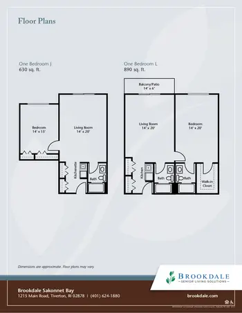 Floorplan of Brookdale Sakonnet Bay, Assisted Living, Nursing Home, Independent Living, CCRC, Tiverton, RI 9