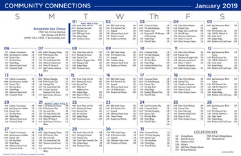 Activity Calendar of Brookdale San Dimas, Assisted Living, Nursing Home, Independent Living, CCRC, San Dimas, CA 3